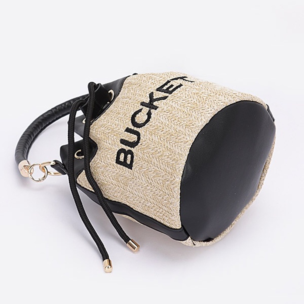 Bucket Straw Bag - Picture 4 of 5